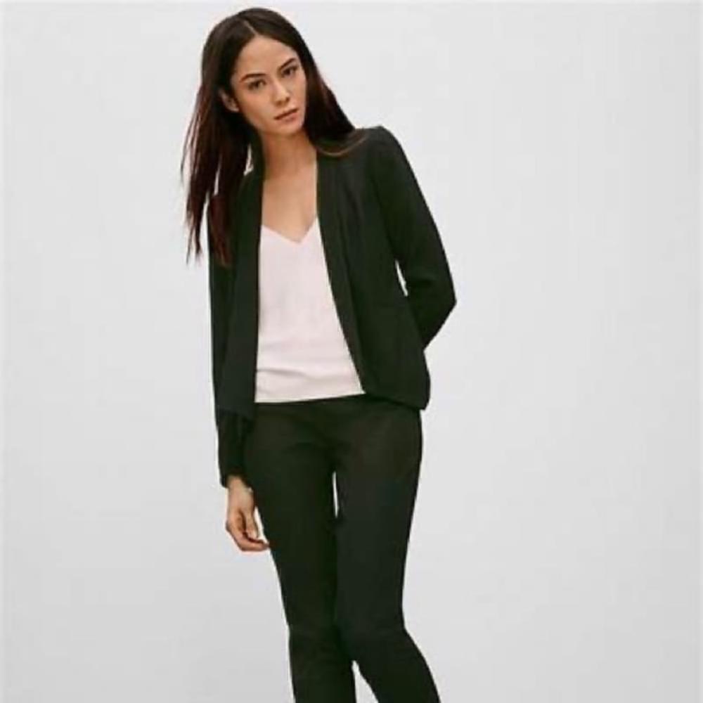 Aritzia Babaton Dominik Blazer open front suit jacket minimalist career sz 4